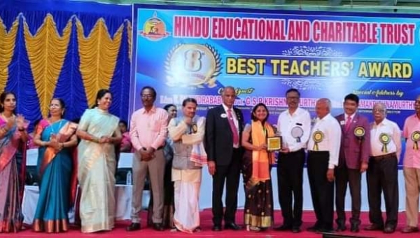 The prestigious Best Teacher Award 